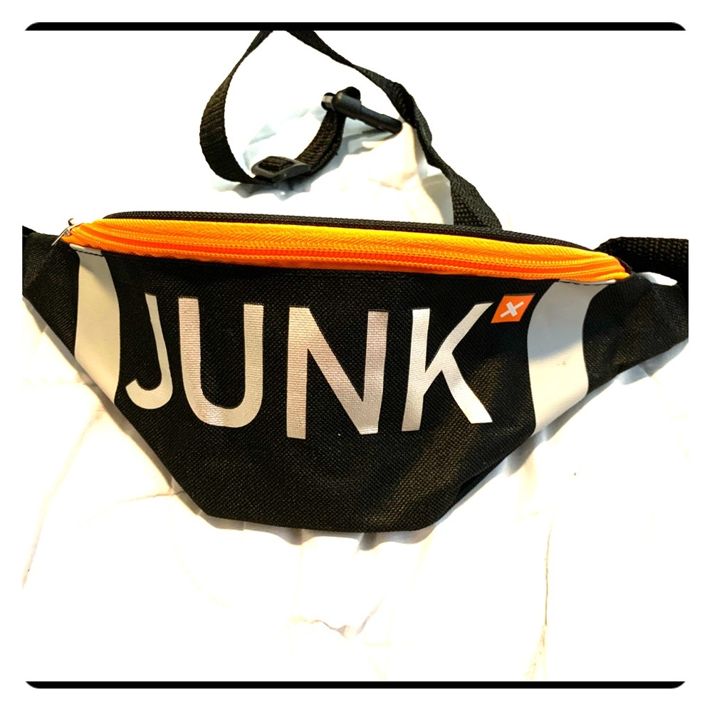 Black Fanny Pack that reads “JUNK”